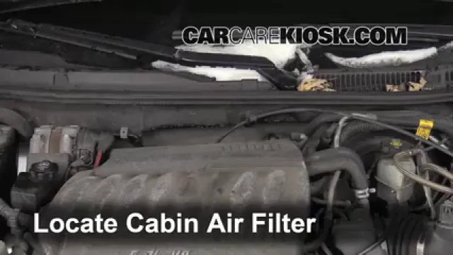 2007 Chevrolet Impala SS 5.3L V8 Filtro de aire (interior) Cambio